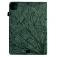 thumbnail image 6 of Case for iPad Pro 11" 2022/2021/2020/2018, for iPad Air 11" 2024 Case, Embossed Tree Pattern PU Leather Book Style Smart Auto Wake/Sleep Cover Card Slots Flip Stand Case for iPad Air 5/Air 4, Green, 6 of 9
