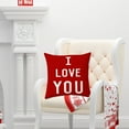 thumbnail image 3 of kladzum Valentine's Day Pillowcase, Valentine's Day Pillow Covers 18x18 Inch Peach-Skin-Like Cloth Pillow Case Valentine's Day Decor for Sofa Couch, Valentine Throw Pillow Covers on Clearance, 3 of 5