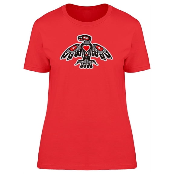 Eagle In Boho Native Art T-Shirt Women -Image by Shutterstock, Female XX-Large