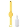 OKESYO Portable Hand Sanitizer Bracelet Silicone Antibacterial Wristband (Yellow)
