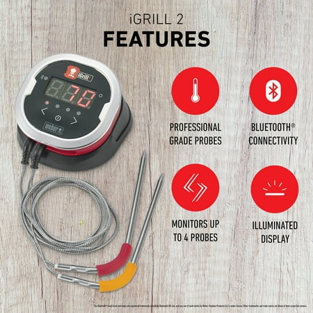 Weber iGrill 2 Smart Grilling Hub - Walmart.com - Walmart.com