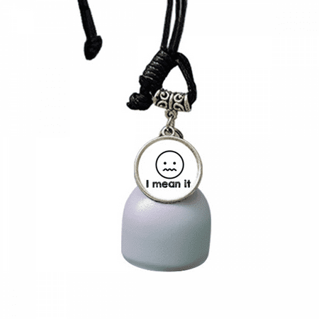 

Serious Careful Result Attention Wind Chimes Bell Car Pendant