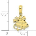 thumbnail image 3 of FJC Finejewelers 10k Yellow Gold Polished Christmas Bells Charm, 3 of 5