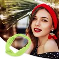 thumbnail image 2 of Ofertas Únicas 1 Pc Diadema Cruzada Elástica Sencilla Sólida para Mujeres Verde Fluorescente, 2 of 6