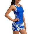 thumbnail image 6 of FDGIU ‌‌‌‌‌‌Women's 2026 Tankini Swimsuit Two Piece Tummy Control Bathing Suit Floral Flowy Blouson Swim Top with Shorts Modest Swimwear for Beach Vacation, 6 of 7