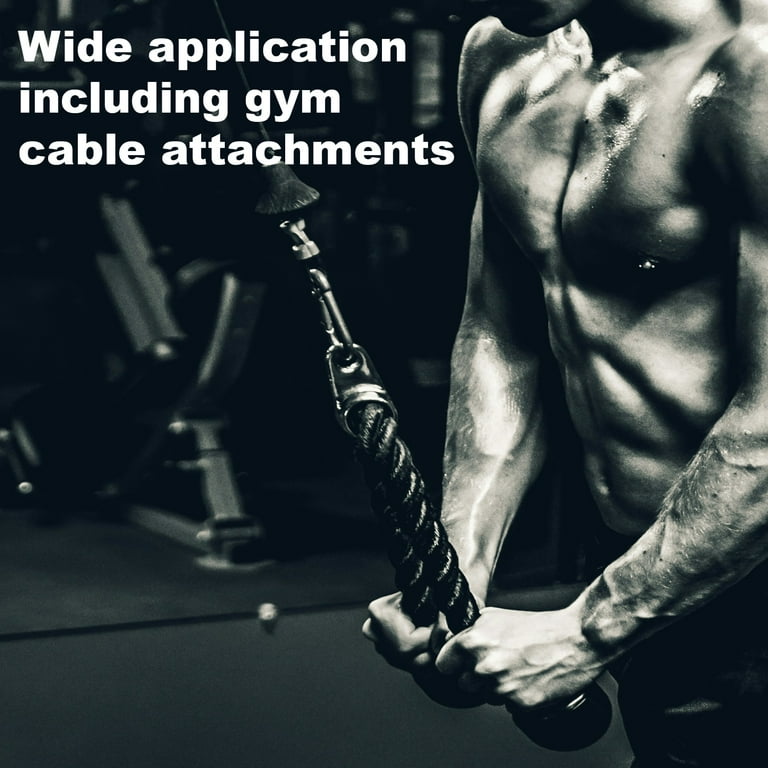 TreadLife Fitness Gym Snap Hooks - Jumbo Oversized Heavy Duty Pair (750lb Rating)