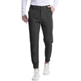 thumbnail image 2 of Men's Golf Joggers with Tapered Cuff and Button Closure Featuring 4-Way Stretch Fabric for Outdoor Sports Driving Range Practice Country Club Outings or Weekend Leisure Black L, 2 of 5