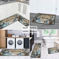 thumbnail image 6 of Set Of 2 Christmas Kitchen Rugs Christmas Snowflake Gnomes Short Kitchen Rugs and Mats Non Skid Kitchen Rugs and Matsfor Cook Home Decor (47x17+30x17 Inches), 6 of 7