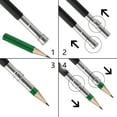 thumbnail image 5 of Under 5$ Stainless Steel Double-Ended Pencil Extender,Kaireo Pencil Extenders 1Pcs Adjustable Pencil Lengthener Tool Coupling Device for S-Chool Art Writing, 5 of 7