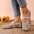 thumbnail image 5 of Womens Shoes Flats Sneakers Casual Slip On Fashion Solid Color Summer Flats Shoes Soft Breathable Comfortable Lightweight for Walking, 5 of 7