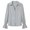 Gray, variant on Women's Shirt Long Sleeve Elegant Solid Work Casual Button Down Puff Sleeve Blouse V Neck Flare Cuffs Point Collar Tailored Office Top