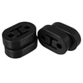 thumbnail image 1 of Coche Escape Perchas Goma con 2 Agujeros Silenciador Soporte Montaje Negro, 1 of 1