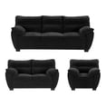 thumbnail image 1 of Sala 3-2-1 DICASA Monza (Sofá, Love Seat y Sillón) Negro para Sala, 1 of 8