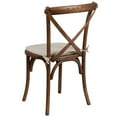 thumbnail image 2 of 2 Pk. HERCULES Series Pecan Cross Back Chair with Cushion, 2 of 8
