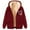 Wine, variant on Sherpa Hoodie Jacket Women Plus Size Graphic Soft Fleece Lined Sweatshirt Winter Fall Warm Zip Up Hoodies Coats
