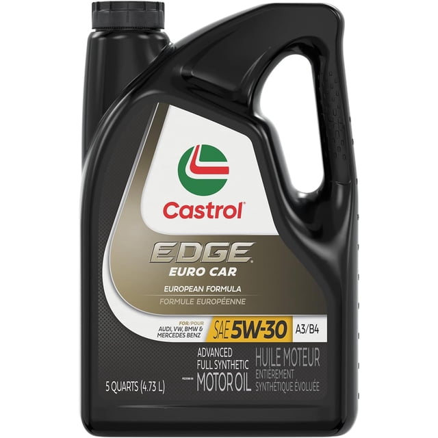 Castrol 03037 EDGE Gold 5W-30 Synthetic Motor Oil, 5 quart