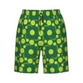 thumbnail image 6 of KLL Tennis Balls Men's Casual Summer Beach Shorts Hawaiian Shorts with Pockets-X-Large, 6 of 6