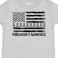 thumbnail image 4 of Inktastic Parkinson's Awareness Gray Ribbons and Flag Boys or Girls Toddler T-Shirt, 4 of 5