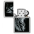 thumbnail image 4 of Zippo Lindsay Kivi Shadow Wolf Street Chrome Pocket Lighter, 4 of 8