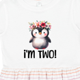 thumbnail image 4 of Inktastic 2nd Birthday Party Penguin 2 Year Old Girl Girls Toddler Dress, 4 of 5