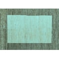 thumbnail image 1 of Ahgly Company Indoor Rectangle Abstract Light Blue Modern Area Rugs, 6' x 9', 1 of 4