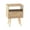 Natural-05, variant on 22" Small Nightstand, Wood End Table with Storage, Sofa Side Table with Rattan Door and Open Shelf, Farmhouse Accent Cabinet for Badroom, Living Room