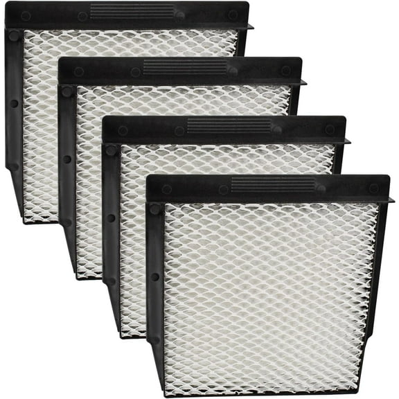 HQRP 4-Pack 1040 Wick Humidifier Filters Replacement for Essick Air AIRCARE 3D6100, 5D6700, 7D6100, D46720, CM330AWHT, CM330ABLK, CM330DWHT, CM330DBLK, E35000, E27000, MA0300, MA0500 Humidifiers