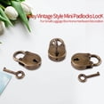 thumbnail image 4 of Padlocks, Padlocks Combination Small Padlocks, Locker Padlocks Tiny Padlocks Keyed Padlocks, For Tiny Box For Diary, 4 of 8