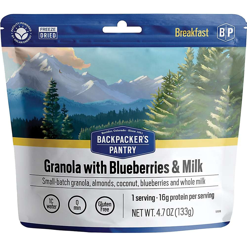Backpacker's Pantry Granola With Milk & Blueberries