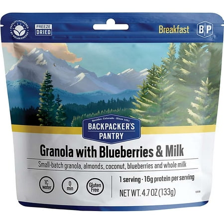 Backpacker's Pantry Granola With Milk & Blueberries, Pouch, 1 Serving, 4.7 oz