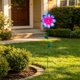 thumbnail image 1 of Adorno floral de hierro para jardín: inserto floral para exteriores con pétalos tridimensionales para la decoración de patios, macizos de flores y balcones., 1 of 6