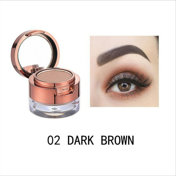 XWSHYW Lápiz de Cejas y Combinación de Polvo de Cejas En Crema para Teñir Cejas de Doble Capa de Larga Duración
