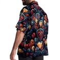 thumbnail image 3 of Love Men's Casual Hawaiian Shirts, Printed Button Down Short Sleeve Summer Beach Tops with Spread Collar - Unisex, 3 of 6