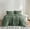 Green, variant on TRULY SOFT Garment Wash Solid Green Full/Queen 3 Piece Comforter Set, Solid Color Themed, Oeko-TEX Certified Confidence