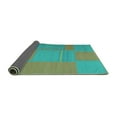 thumbnail image 2 of Ahgly Company Indoor Rectangle Abstract Turquoise Blue Contemporary Area Rugs, 4' x 6', 2 of 4