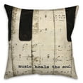 thumbnail image 2 of Creative Products Music Heals the Soul 18x18 Indoor / Outdoor Pillow, 2 of 3