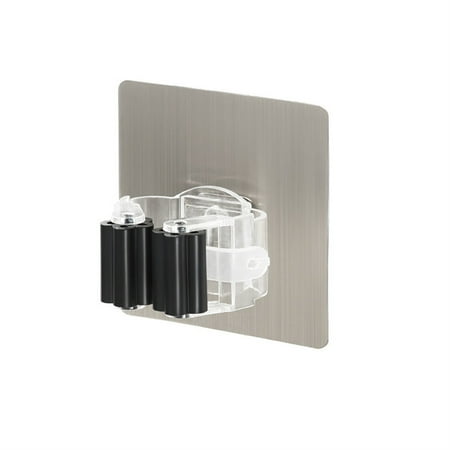 

Multi-Purpose Adhesive Hooks Wall Mounted Mop Organizer Holder RackBrush Broom Hanger Hook Kitchen bathroom Strong Hooks