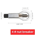 thumbnail image 1 of 4-Piece Cr-V Steel Nut Splitter Set for Home Use - Heavy Duty Rusted Screw & Stubborn Nut Removal Tool Kit with Customer Service Support for Easy Household Repair Tasks, 1 of 6