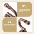 thumbnail image 6 of 4Pcs Curtain Tieback Hooks Heavy Duty Metal Ball End Tie Back Hooks Curtain Hold Back Hooks, 6 of 7