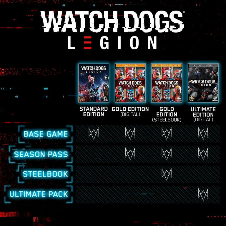 Watch Dogs: Legion PlayStation 4 Gold Steelbook Edition with free upgrade  to the digital PS5 version 