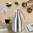 thumbnail image 5 of AEVXKHI 2L Thermal Coffee Jug, Thermal Coffee Carafe, Stainless Steel Insulated Coffee Carafe, Insulated Coffee Pot Leakproof Thermal Coffee Flask Vacuum Thermal Coffee Pot for Home, 5 of 11