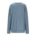 thumbnail image 5 of PFRNLF Womens Cotton Basic Long Sleeve Tee Casual Crewneck Loose Soft Tops, 5 of 8