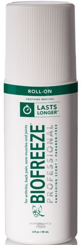 Cold Therapy Pain Relief Biofreeze PharmacopeiaMenthol Arnica Extract and Aloe RollOn 3 oz