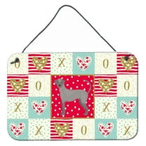 Carolines Treasures CK5827DS812 Ecuadorian Hairless Dog Love Wall or Door Hanging Prints 8x12 multicolor