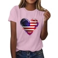 thumbnail image 5 of VerPetridure Patriotic Shirts for Women American Flag Shirt 4th of July Short Sleeve Crew Neck Graphic Tee USA Star Stripes Tops, 5 of 6