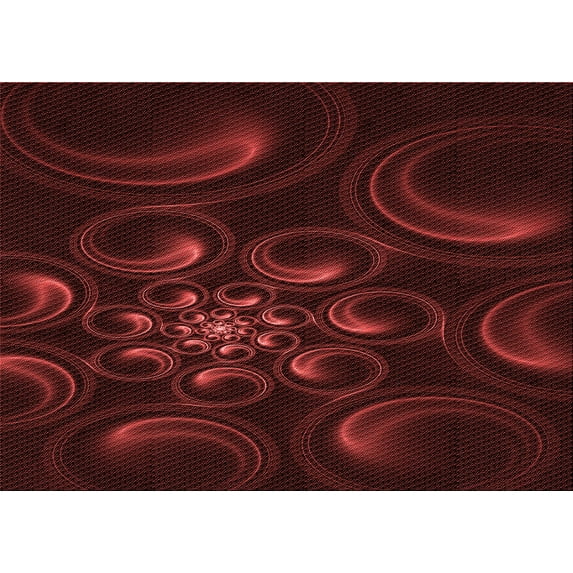 Ahgly Company Machine Washable Indoor Rectangle Transitional Saffron Red Area Rugs, 2' x 4'