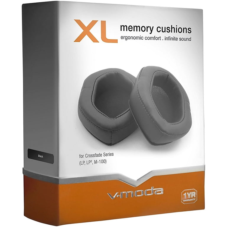 V-Moda XL Memory Cushions for Over-Ear Headphones, Black - Walmart.com