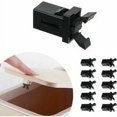 thumbnail image 1 of Pestillos de repuesto de plástico, 10 piezas, bloqueo de cubo de basura de plástico, interruptor de bloqueo automático, premio de repuesto, STOL negro, 1 of 1