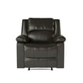 thumbnail image 5 of Relax-A-Lounger Warren Faux Leather Manual Recliner, Java, 5 of 15