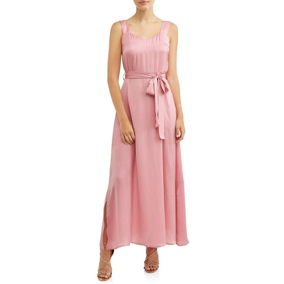 Love Sadie Women's Maxi Dress with Side Tie Belt